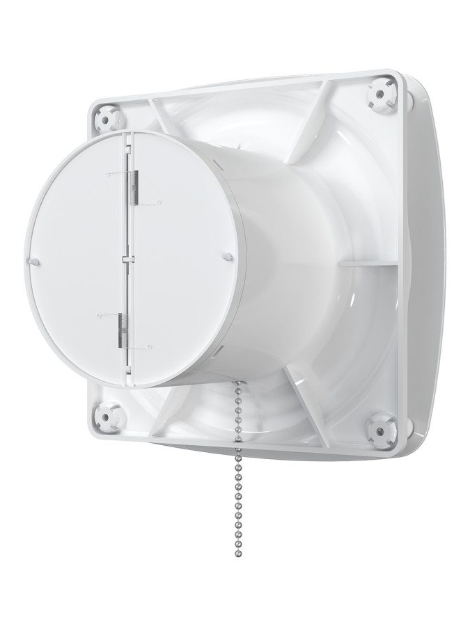 RIO 4C-02, Вентилятор осевой вытяжн. с обрат. клапаном, шнуровым тяговым выключателем D 100 RIO 4C-02, Вентилятор осевой вытяжн. с обрат. клапаном