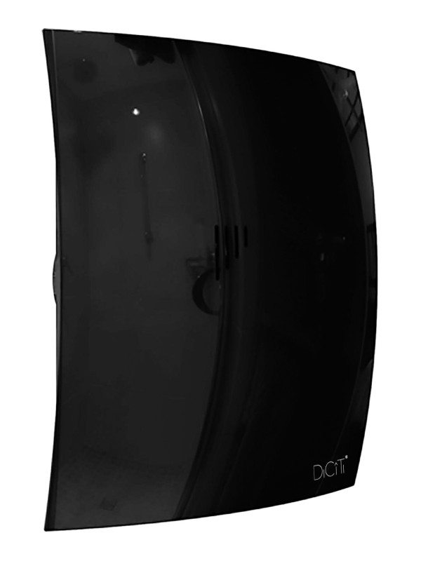 BREEZE 4C Obsidian, Вентилятор осевой вытяжной с обрат. клапаном, D 100 BREEZE 4C Obsidian