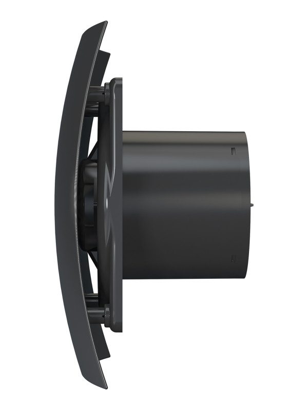 BREEZE 4C Obsidian, Вентилятор осевой вытяжной с обрат. клапаном, D 100 BREEZE 4C Obsidian