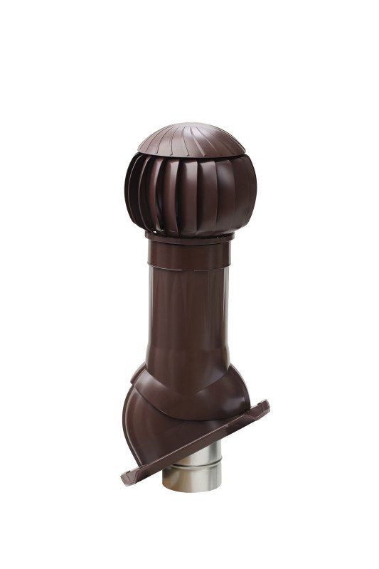 Комплект RRTV D160 для фальцевой и битумной кровли пластик Brown RRTV+S 160 Brown