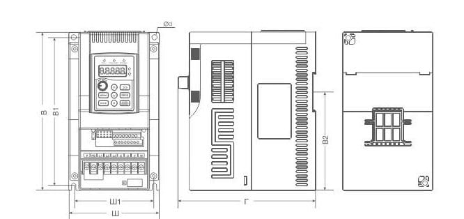 Частотный преобразователь INSTART SDI-G1.5-4B, 1,5кВт, 380В (3,7 А) SDI-G1.5-4B