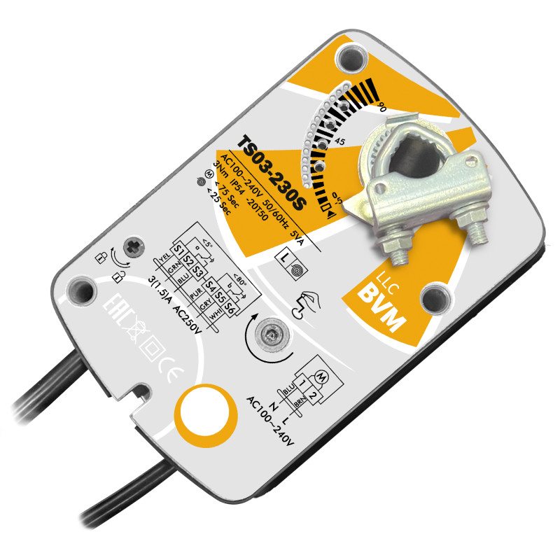Электропривод BVM TS03- 230S (230В, 3Нм) TS03- 230S