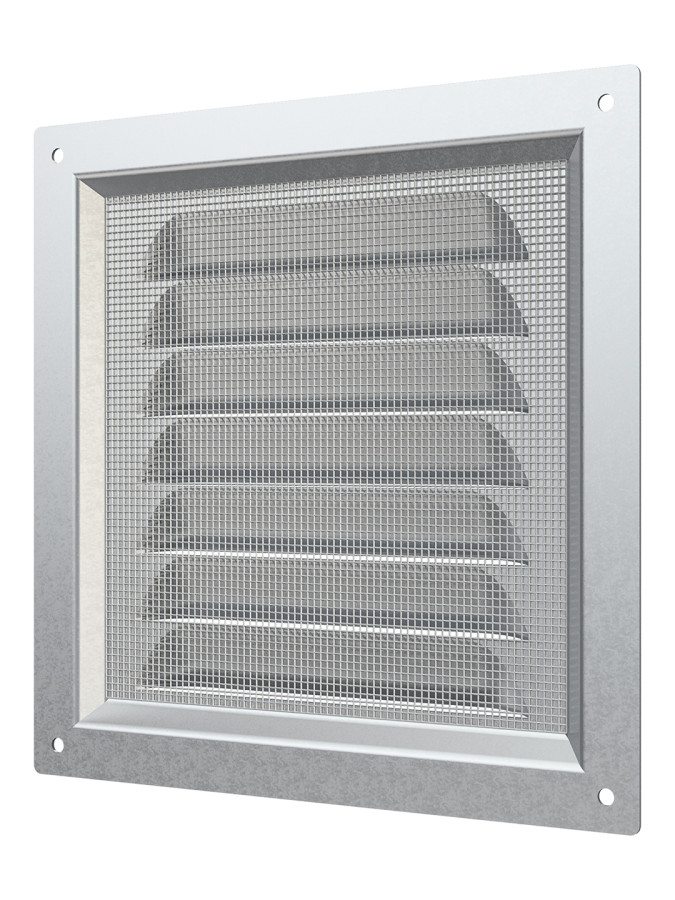 1515МЦ, Решетка вентиляционная вытяжная стальная с оцинкованным покрытием 150х150 1515МЦ