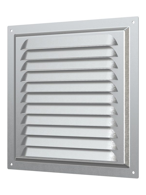 2020МЦ, Решетка вентиляционная вытяжная стальная с оцинкованным покрытием 200х200 2020МЦ