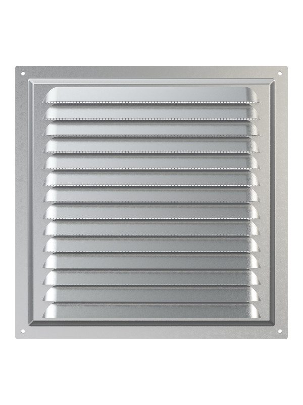 2525МЦ, Решетка вентиляционная вытяжная стальная с оцинкованным покрытием 250х250 2525МЦ