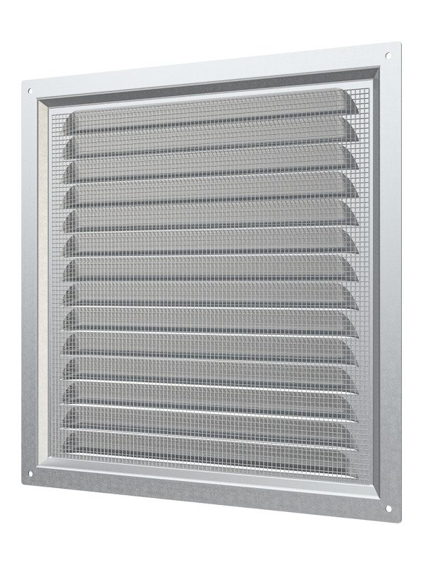 2525МЦ, Решетка вентиляционная вытяжная стальная с оцинкованным покрытием 250х250 2525МЦ