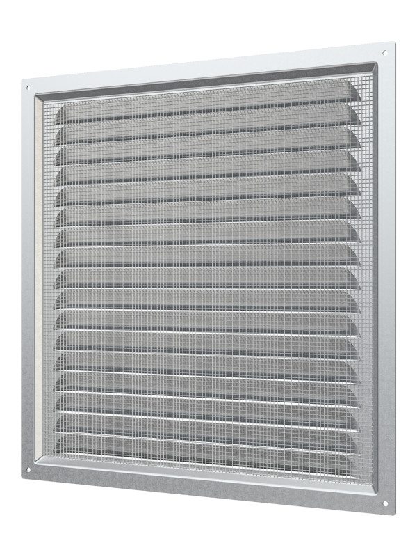 3030МЦ, Решетка вентиляционная вытяжная стальная с оцинкованным покрытием 300х300 3030МЦ