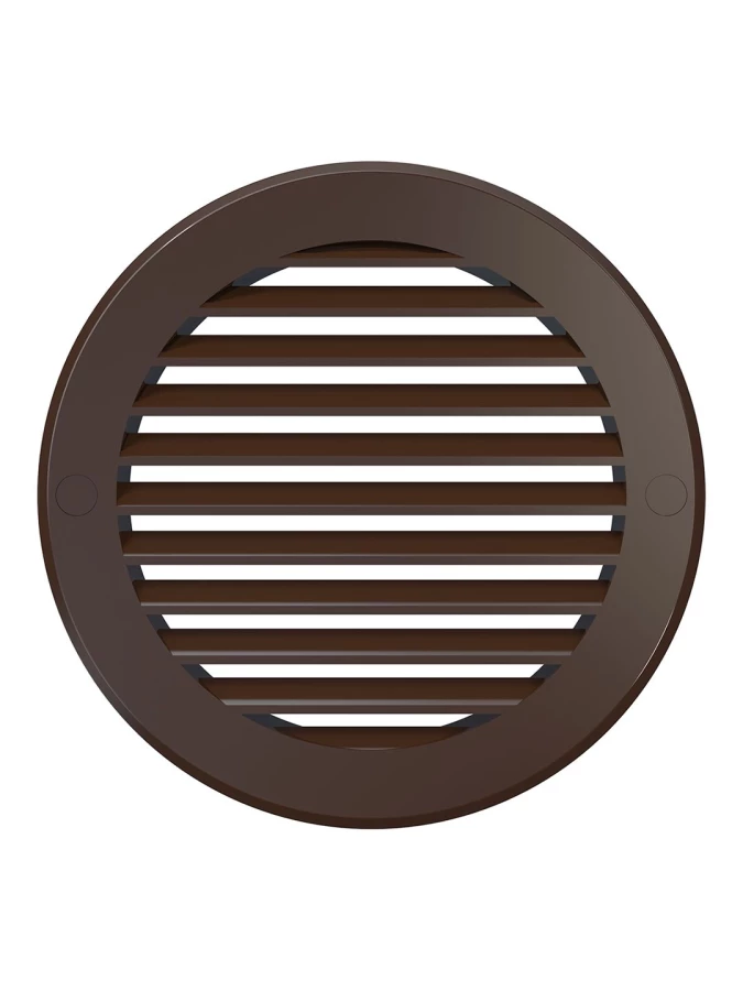 Решетка наружная вентиляционная круглая D161 с фланцем D125, серая, 12РКН 12РКН сер