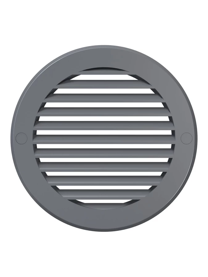 Решетка наружная вентиляционная круглая D161 с фланцем D125, террактовая, 12РКН 12РКН терр