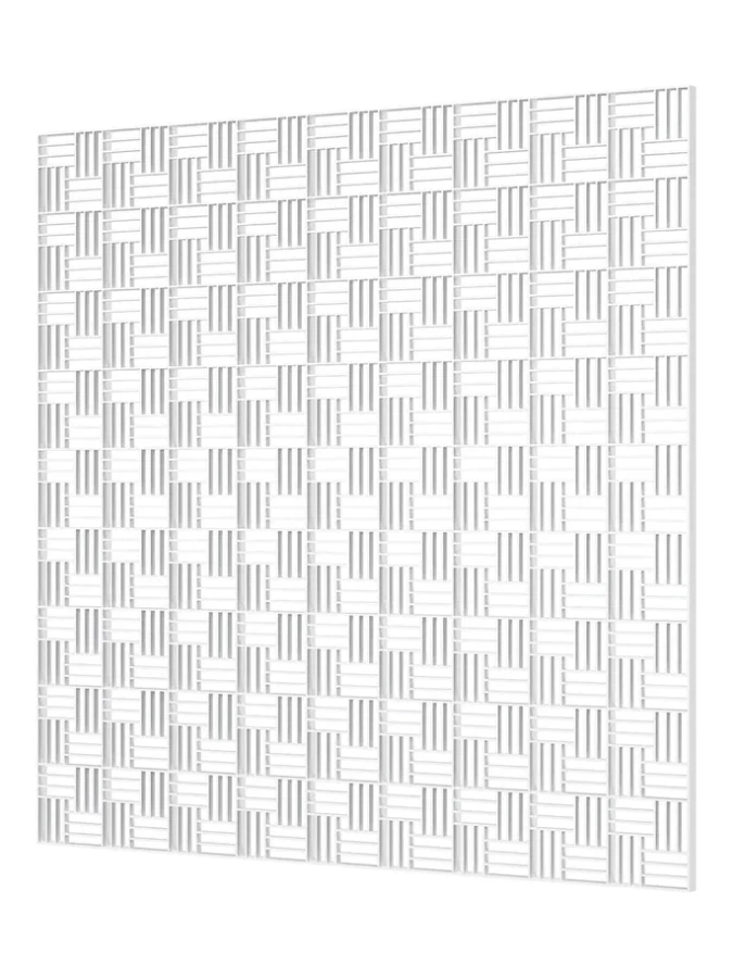 Решетка вентиляционная декоративная потолочная 595х595, бел,П6060ДП fusion, П6060ДП fusion