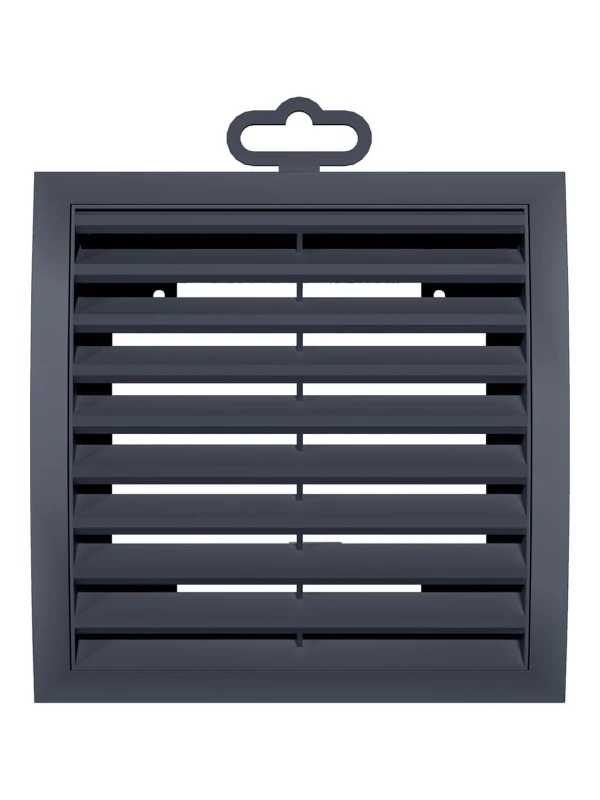 Решетка наружная вентиляционная вытяжная 150х150, серая, 1515РРН 1515РРН