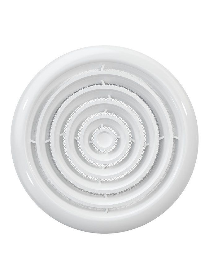 10DK, Диффузор приточно-вытяжной со стопорным кольцом и фланцем D100 10DK