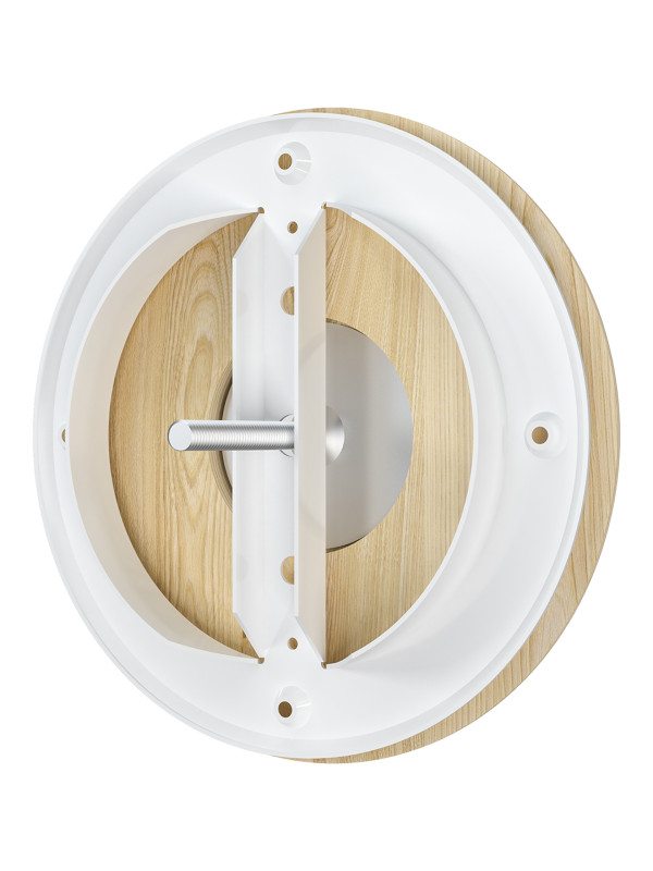 12,5DW pine,, Анемостат приточно-вытяжной регулируемый для бань и саун, с фланцем D125 (СОСНА) 12,5DW