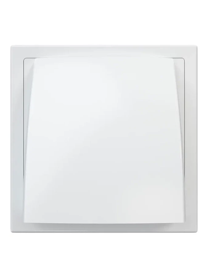 1515К10ФВ, Выход стенной вытяжной с обратным клапаном 150х150 с фланцем D100, ASA, бел 1515К10ФВ