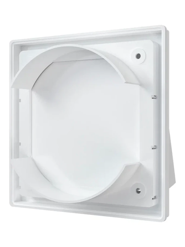 1515К12,5ФВ, Выход стенной вытяжной с обратным клапаном 150х150 с фланцем D125, ASA, бел 1515К12,5ФВ