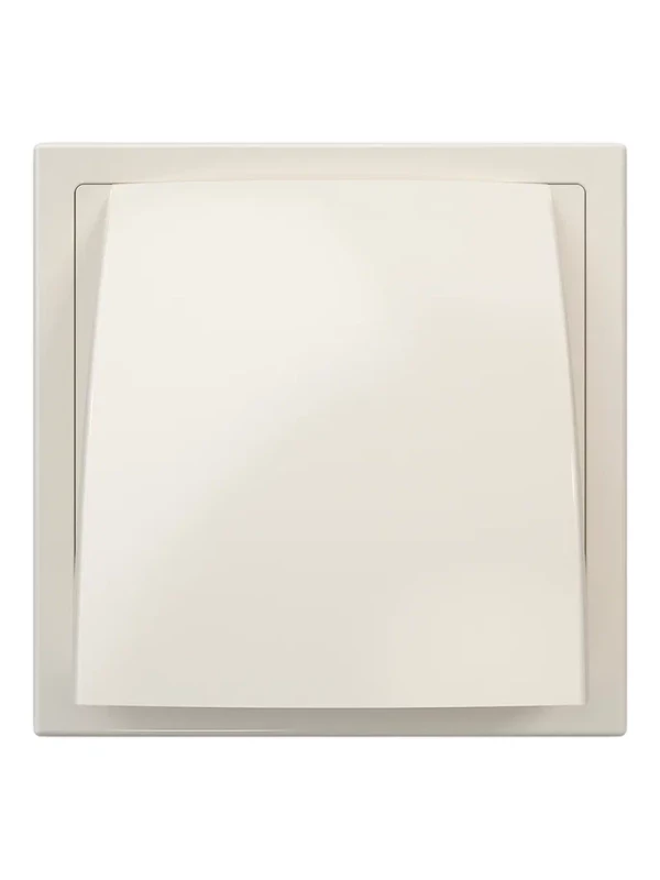 1515К12,5ФВ Ivory, Выход стенной вытяжной с обратным клапаном 150х150 с фланцем D125, ASA 1515К12,5ФВ ivory