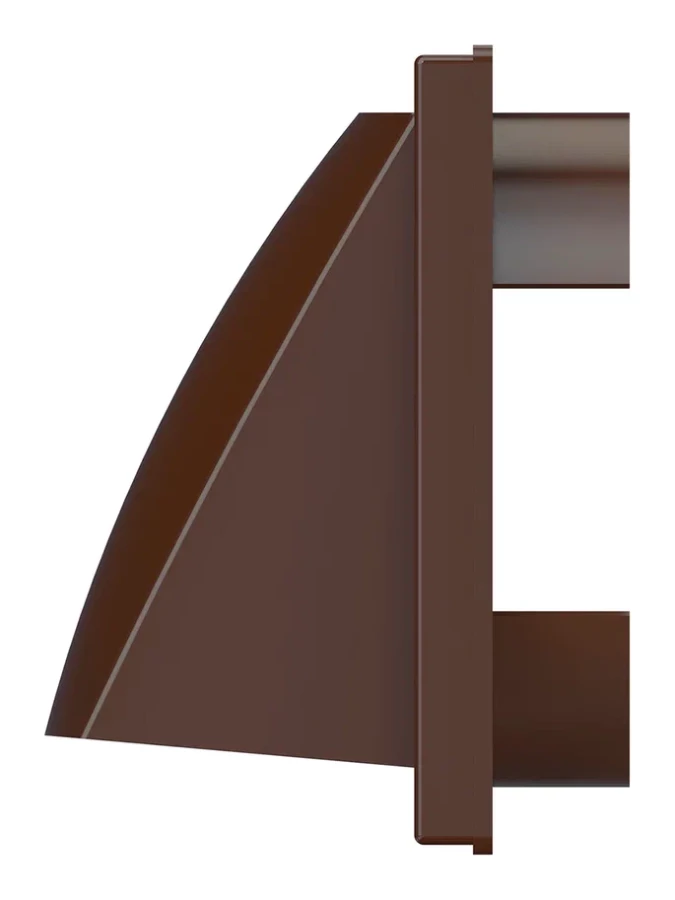 1515К12,5ФВ кор, Выход стенной вытяжной с обратным клапаном 150х150 с фланцем D125, ASA. кор 1515К12,5ФВ кор