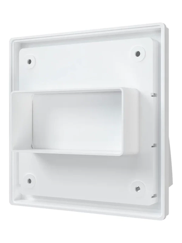 1515К511ФВ, Выход стенной вытяжной с обратным клапаном 150х150 с фланцем 55х110, ASA, бел 1515К511ФВ