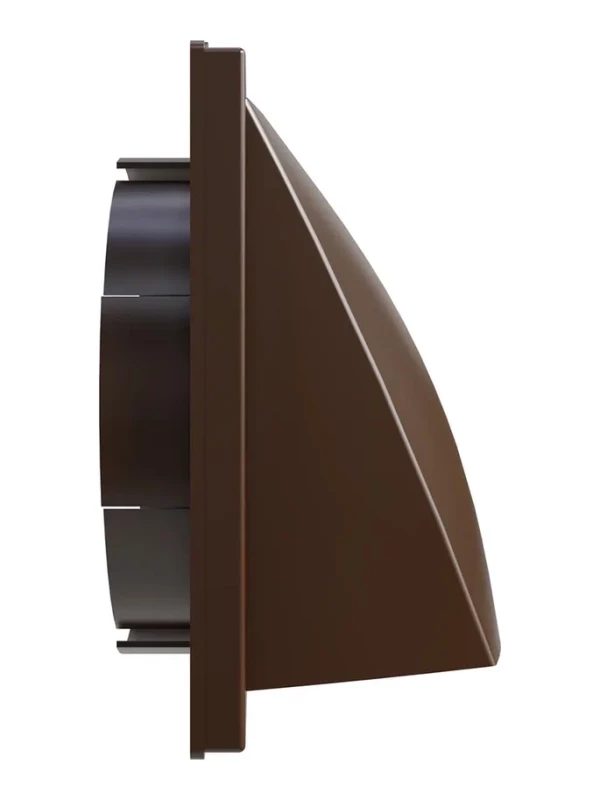 1919К15.16ФВ кор, Выход стенной вытяжной с обратным клапаном 190х190 с фланцем D150/160, ASA, кор 1919К15.16ФВ кор