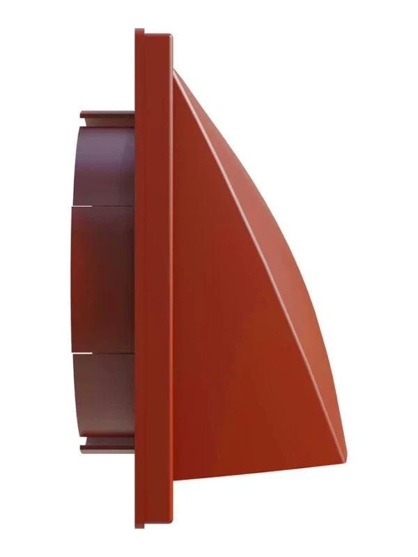 1919К15.16ФВ терр, Выход стенной вытяжной с обратным клапаном 190х190 с фланцем D150/160, ASA, терр 1919К15.16ФВ терр