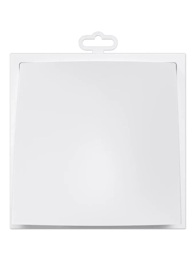 1919К15.16ФВ, Выход стенной вытяжной с обратным клапаном 190х190 с фланцем D150/160, ASA, бел 1919К15.16ФВ