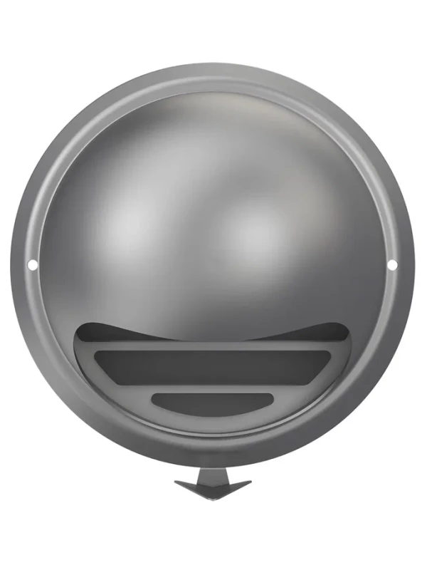 10ВМ, Выход стенной вентиляционный вытяжной металлический с фланцем D100 10ВМ