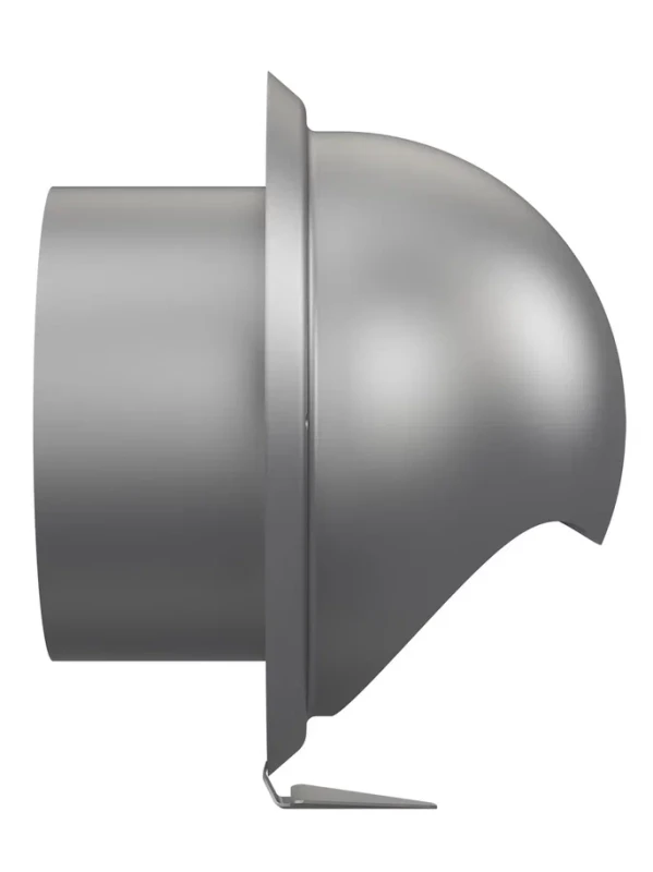 10ВМ, Выход стенной вентиляционный вытяжной металлический с фланцем D100 10ВМ