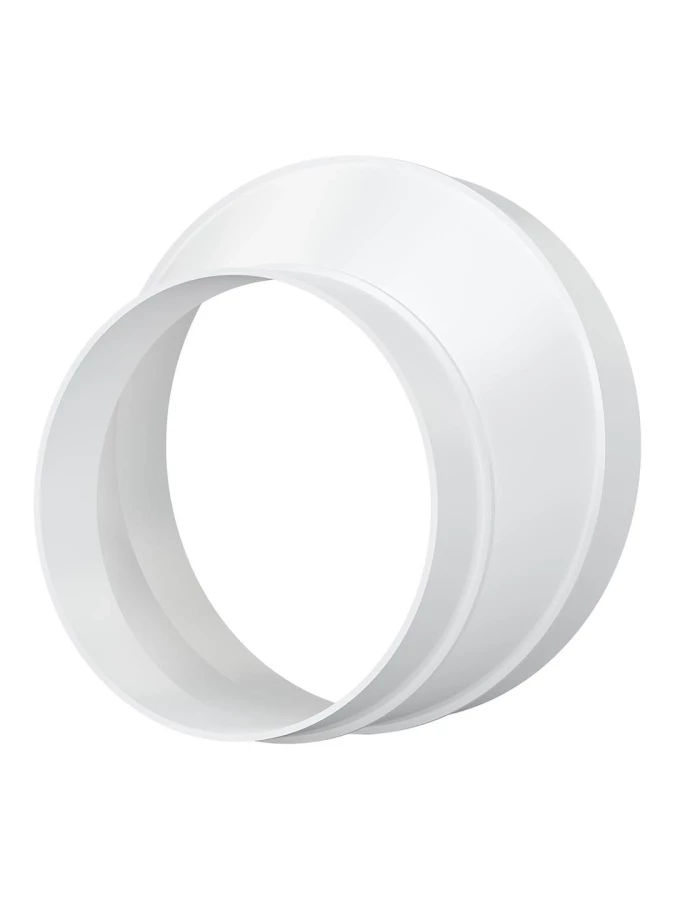 Соединитель эксцентриковый круглого воздуховода с круглым пластик D100/125, 1012,5РЭП 1012,5РЭП