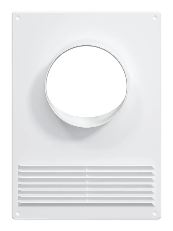 Площадка торцевая пластиковая с решеткой 180х250 фланец D125, 125ПТПР 125ПТПР