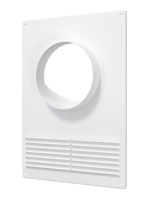 Площадка торцевая пластиковая с решеткой 180х250 фланец D125, 125ПТПР 125ПТПР