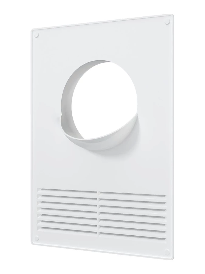 Площадка торцевая пластиковая с решеткой 180х250 фланец D125, 125ПТПР 125ПТПР