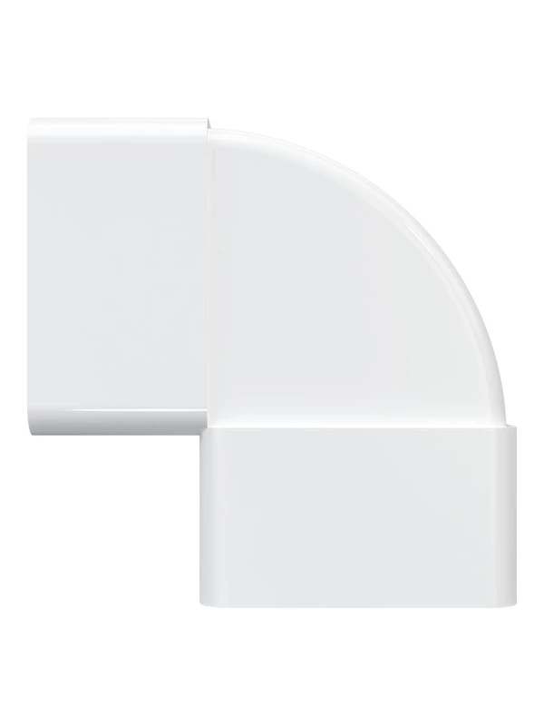 511КВП, Колено вертикальное пластик 90°, 55х110 511КВП