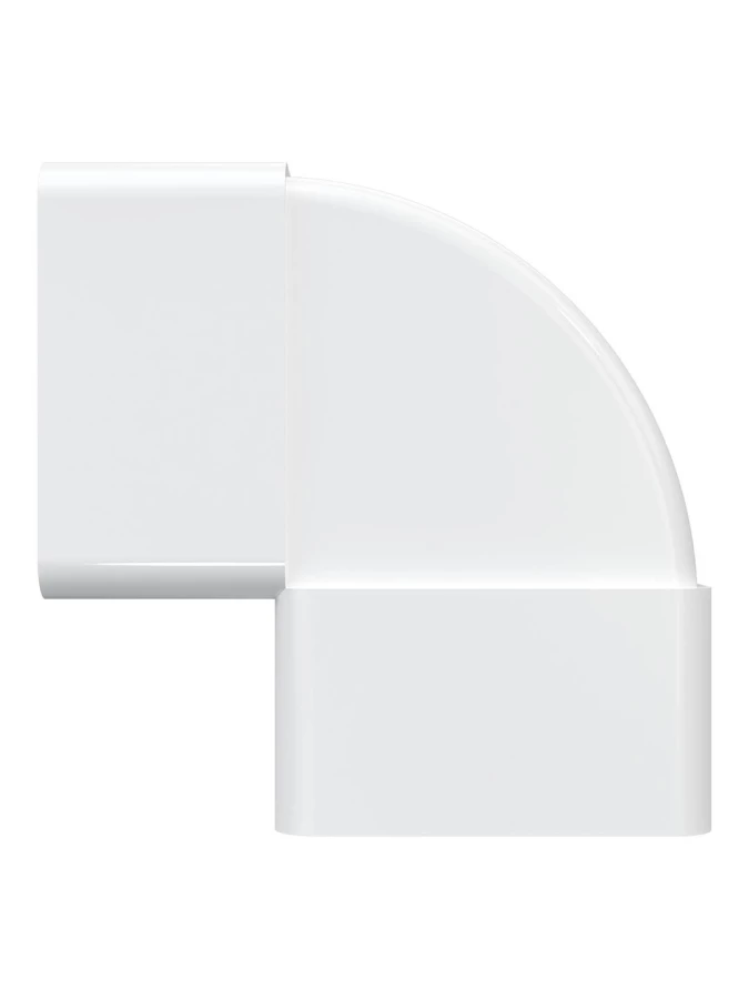 511КВП, Колено вертикальное пластик 90°, 55х110 511КВП