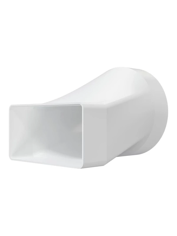 511СП10КП, Соединитель эксцентриковый плоского воздуховода с круглым пластик, 55х110/D100 511СП10КП