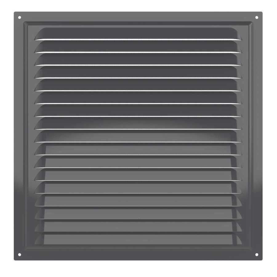 3030МЭ Gray, Решетка вентиляционная с покрытием полимерной эмалью 300х300, Серая 3030МЭ Gray
